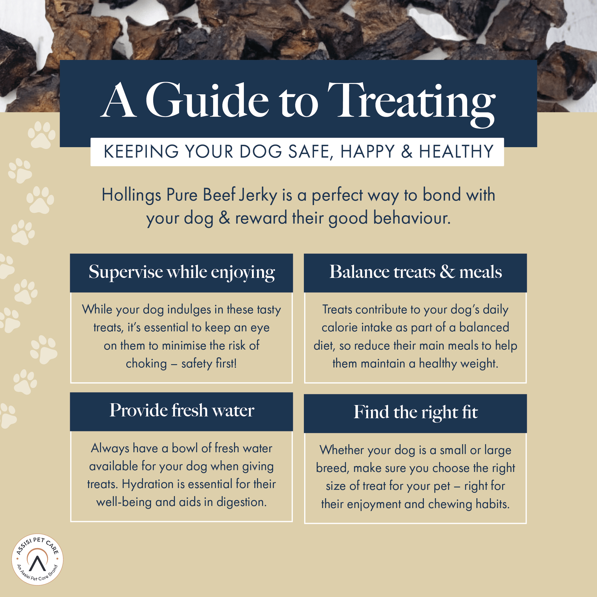 A guide to treating your dog - Keeping your dog safe, happy and healthy.
