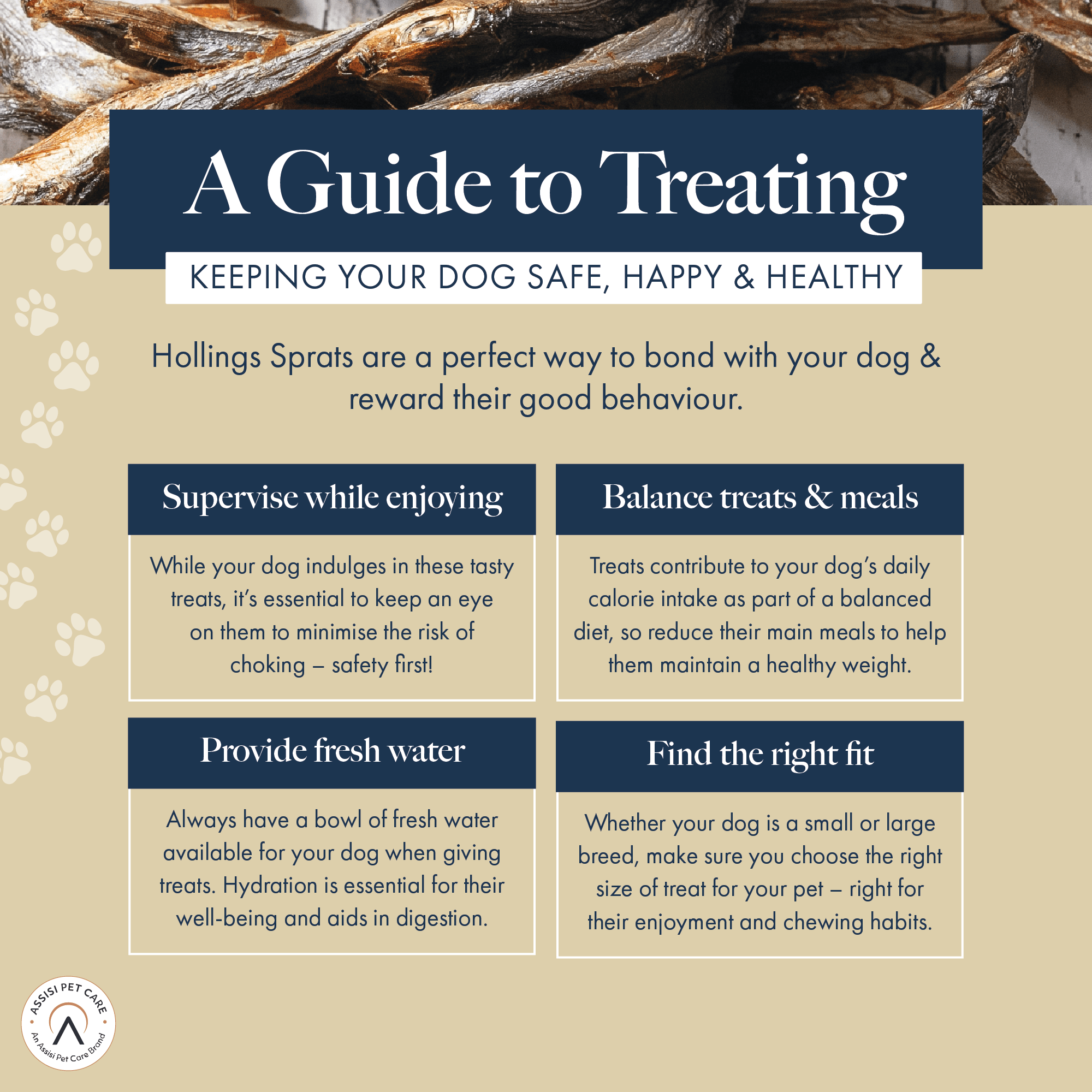 A guide to treating - Keeping your dog safe, happy & healthy.