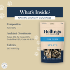 What's inside - Natural crunchy goodness. Composition, Analytical Constituents & Calories.