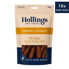 10 x 200g Pouch of Hollings Dog Treats Gourmet Pork Sausages