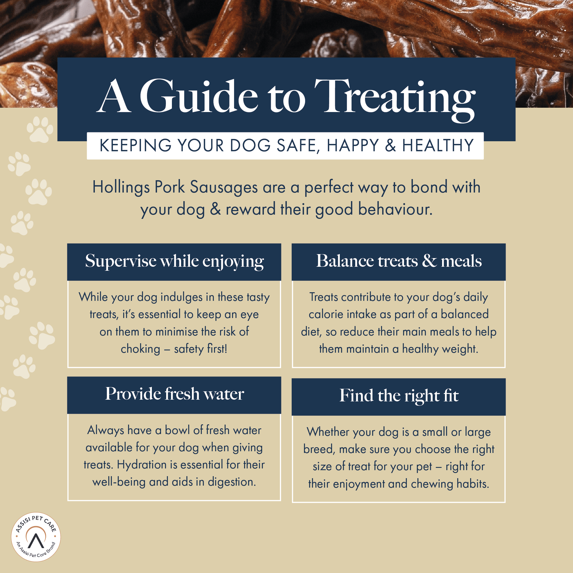 A guide to treating - keeping your dog safe, happy and healthy.